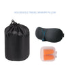 Travel U-Shaped Pillow 3-Piece Set | Neck Pillow + Eye Mask + Earplugs + Storage Bag